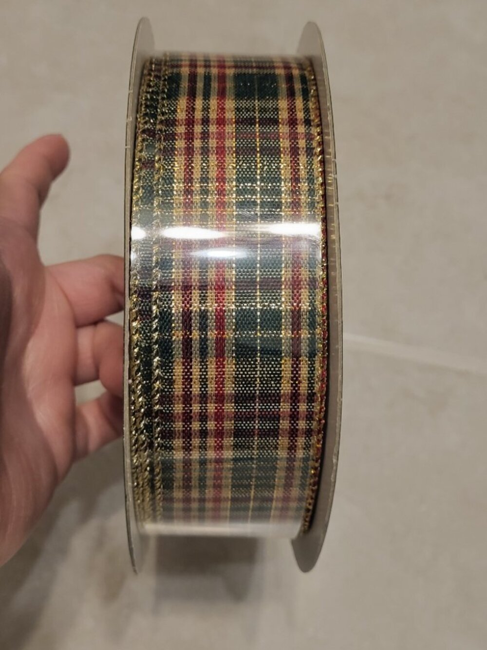 New Kirkland Signature Costco 50 Yard Plaid Ribbon 1.5 Inch